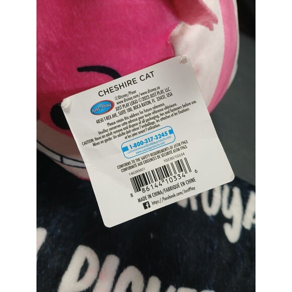 Disney Store Cheshire Cat Tsum Tsum 8" Plush Alice In Wonderland - Picture 6 of 6